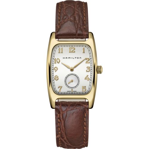 Hamilton Boulton Quartz Small Second Yellow Gold Silver