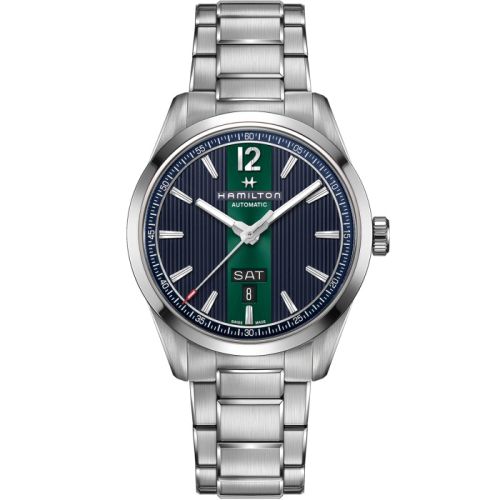 Hamilton Broadway Day Date Automatic Steel Blue Bracelet