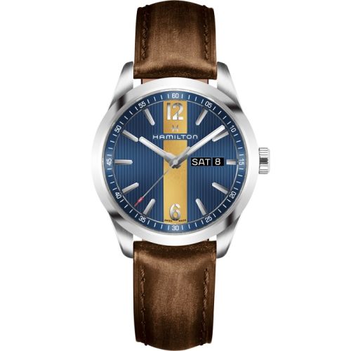 Hamilton Broadway Day Date Quartz Steel Blue