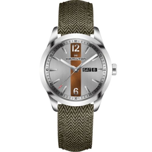 Hamilton Broadway Day Date Quartz Steel Grey