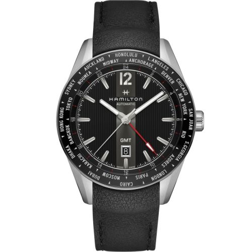 Hamilton Broadway GMT Limited Edition 46 Stainless Steel Black