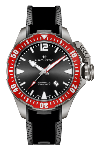 Hamilton Frogman Auto 46 Titanium Black