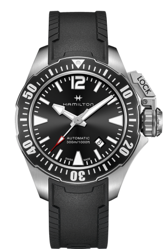 Hamilton Frogman Auto 42 Stainless Steel Black Rubber