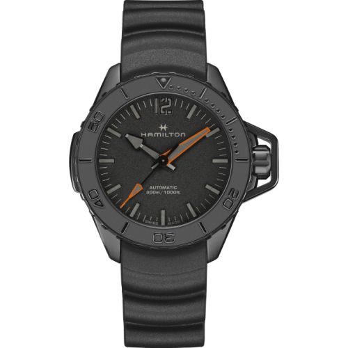 Hamilton Frogman Auto 46 PVD Black Rubber