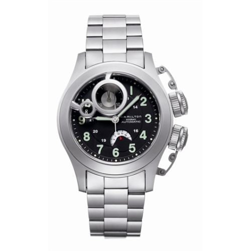 Hamilton Frogman Auto Chrono 43 Titanium Black Bracelet