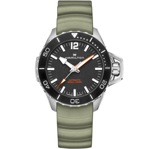 Hamilton Frogman Auto 46 Stainless Steel Black Rubber