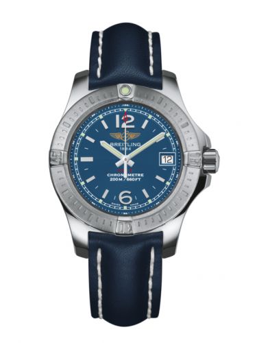 Breitling Colt Lady Mariner Blue Calf Pin
