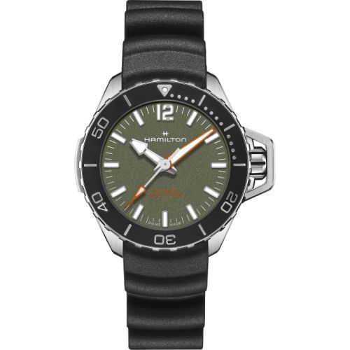 Hamilton Frogman Auto 41 Stainless Steel Green Rubber