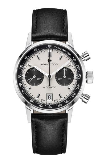 Hamilton Intra-Matic 68 Auto Chrono Stainless Steel Silver Strap