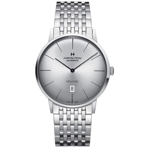 Hamilton Intra-Matic 42 Stainless Steel Silver Bracelet