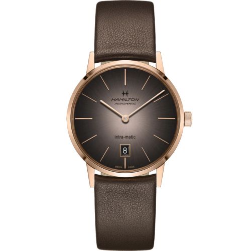 Hamilton Intra-Matic 38 Rose Gold Grey