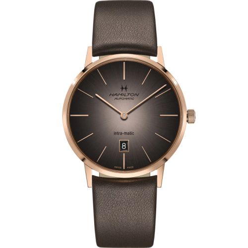 Hamilton Intra-Matic 42 Rose Gold Grey
