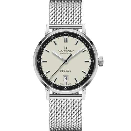Hamilton Intra-Matic 40 Stainless Steel Silver Mesh