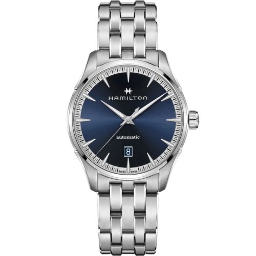 Hamilton Jazzmaster Auto 40 Stainless Steel Blue Bracelet