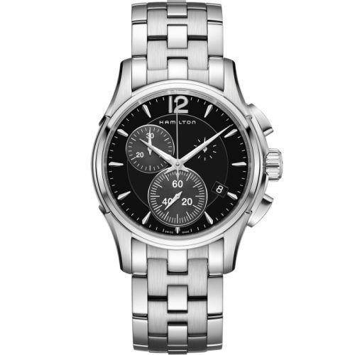 Hamilton Jazzmaster Chrono Quartz 42 Stainless Steel Black Bracelet