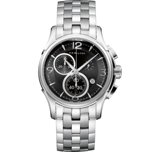 Hamilton Jazzmaster Chrono Quartz 42 Stainless Steel Black Bracelet
