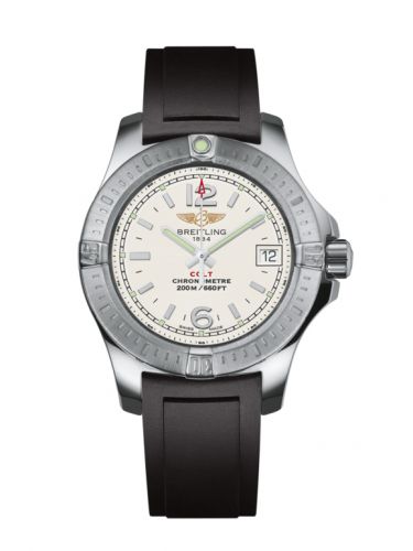 Breitling Colt Lady Stratus Silver Rubber Pin