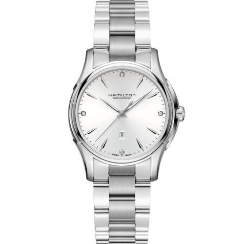 Hamilton Jazzmaster Viewmatic Auto 34 Stainless Steel Silver - Diamond Bracelet