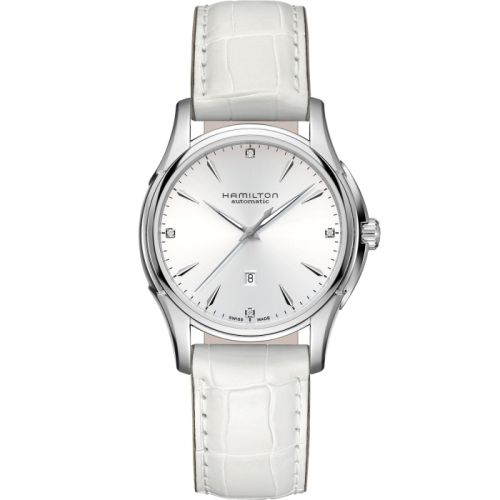 Hamilton Jazzmaster Lady Auto 34 Stainless Steel Silver - Diamond