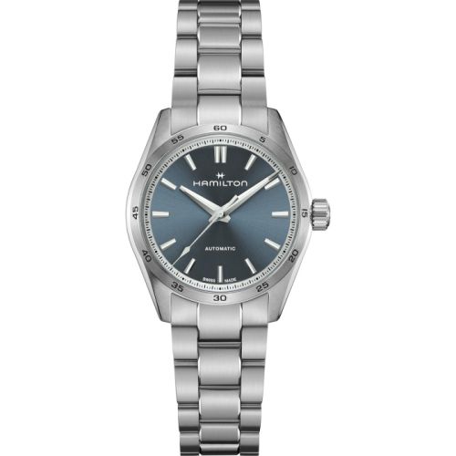 Hamilton Jazzmaster Performer Auto 34 Stainless Steel Blue Bracelet