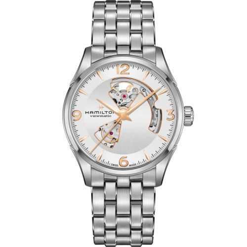 Hamilton Jazzmaster Open Heart 42 Stainless Steel Silver Bracelet