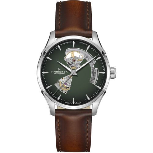 Hamilton Jazzmaster Open Heart 40 Stainless Steel Green Gradient
