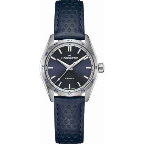 Hamilton Jazzmaster Performer Auto 34 Stainless Steel Blue