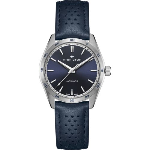 Hamilton Jazzmaster Performer Auto 38 Stainless Steel Blue