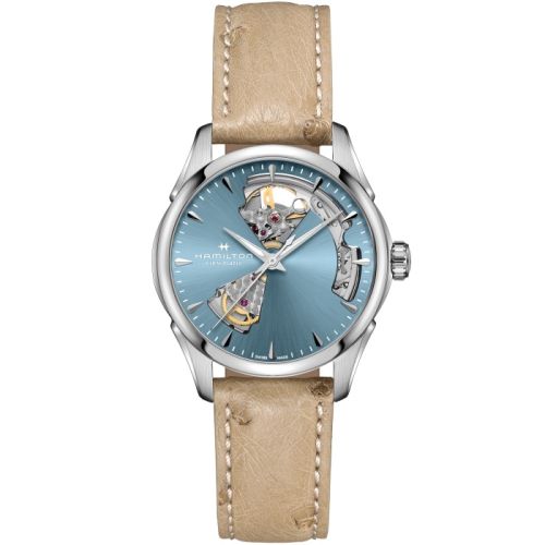 Hamilton Jazzmaster Open Heart 36 Stainless Steel Blue