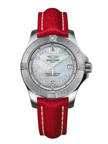 Breitling Colt Lady Pearl Diamond Sahara Pin