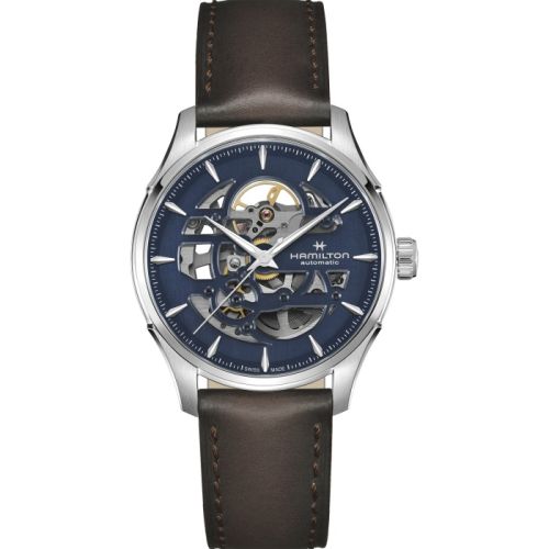 Hamilton Jazzmaster Skeleton Auto 40 Stainless Steel Blue