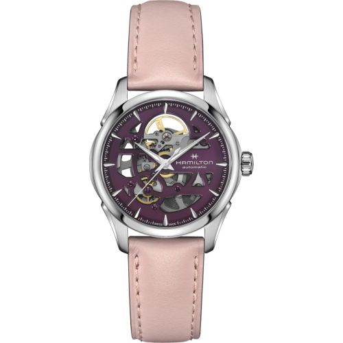 Hamilton Jazzmaster Skeleton Lady Auto 36 Stainless Steel Purple