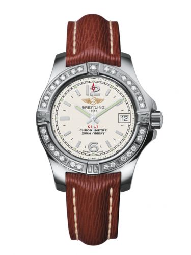 Breitling Colt Lady Diamond Stratus Silver Sahara Pin