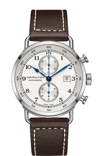 Hamilton Pioneer Auto Chrono 44 Stainless Steel Silver