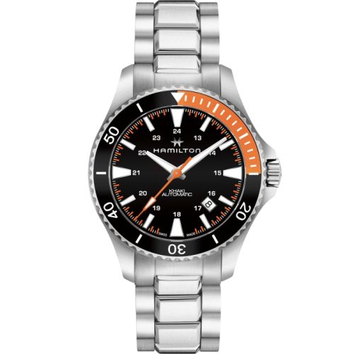 Hamilton Khaki Navy Scuba Auto Stainless Steel Black