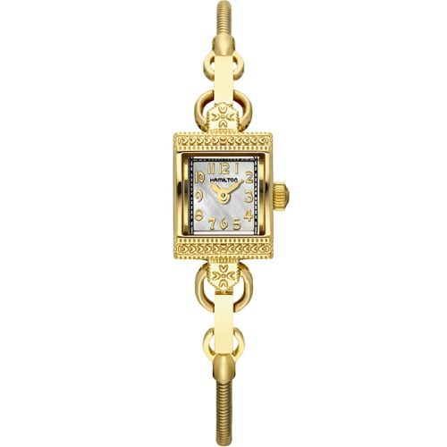 Hamilton Lady Hamilton Vintage Quartz Yellow Gold MOP