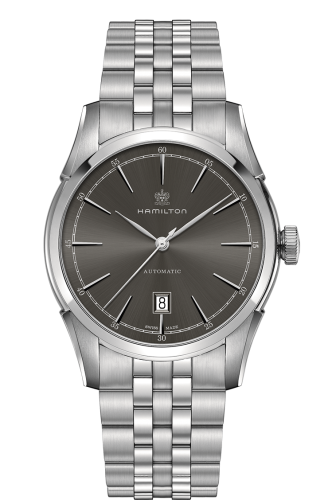 Hamilton Spirit Of Liberty Auto 42 Stainless Steel Grey Bracelet