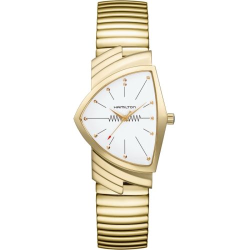 Hamilton Ventura Gents Yellow Gold Silver Bracelet