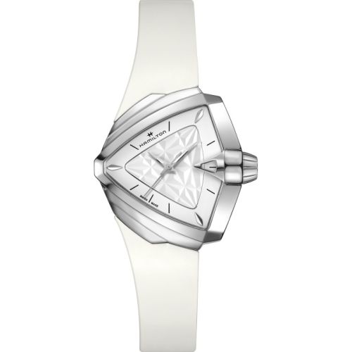 Hamilton Ventura S Quartz 34.5 Stainless Steel White 3D