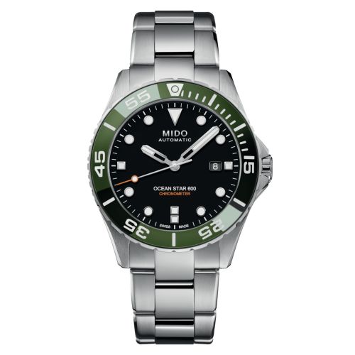 Mido Ocean Star 600 Chronometer Stainless Steel Black Bracelet