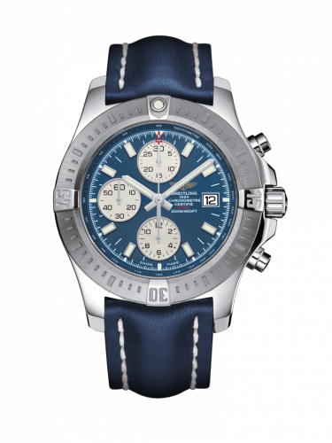 Breitling Colt Chronograph Automatic Stainless Steel Mariner Blue Calf Folding