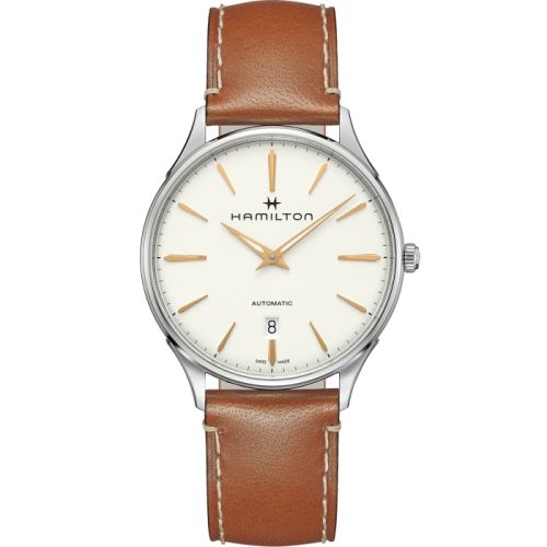 Hamilton Jazzmaster Thinline Auto 40 Stainless Steel White