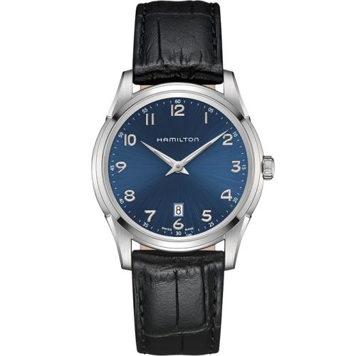 Hamilton Jazzmaster Thinline Quartz 42 Stainless Steel Blue