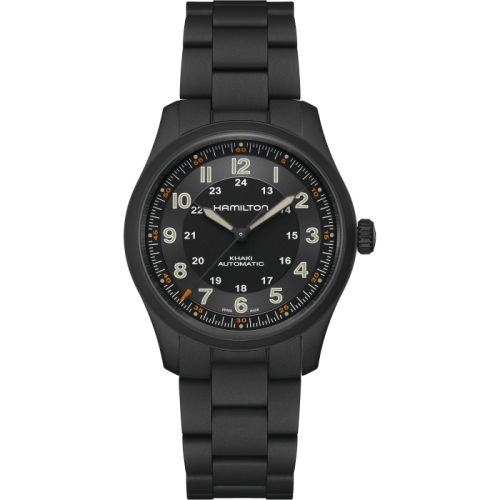 Hamilton Khaki Field Titanium Auto 38 PVD Black Bracelet