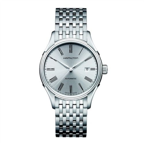 Hamilton Valiant Auto 40 Stainless Steel Silver Bracelet