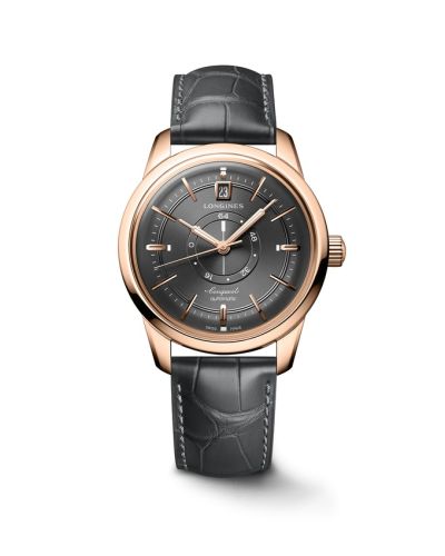 Longines Conquest Heritage Power Reserve 38 Pink Gold Silver