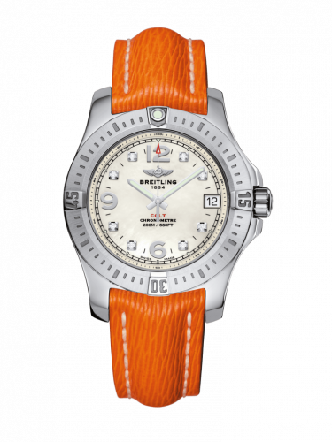 Breitling Colt 36 Pearl Diamond Sahara Folding