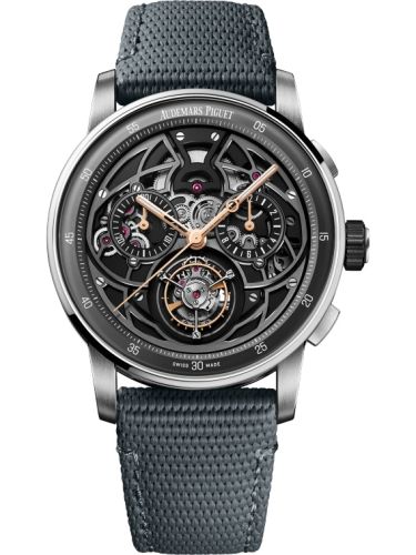 Audemars Piguet 11.59 Selfwinding Flying Tourbillon Chronograph White Gold Ceramic