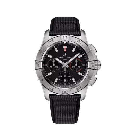 Breitling Avenger B01 Chronograph 42 Stainless Steel Black Strap