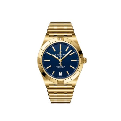 Breitling Chronomat Automatic 36 Victoria Beckham Yellow Gold Midnight Blue